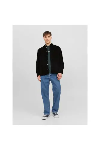 Jack&Jones Oversize Black Men's Shirt - 1