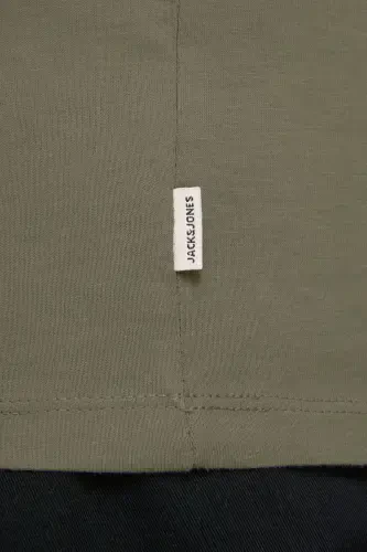 Jack&jones Oversize Men's T-shirt - Minimalist Style, Daily Use-Stone - 7