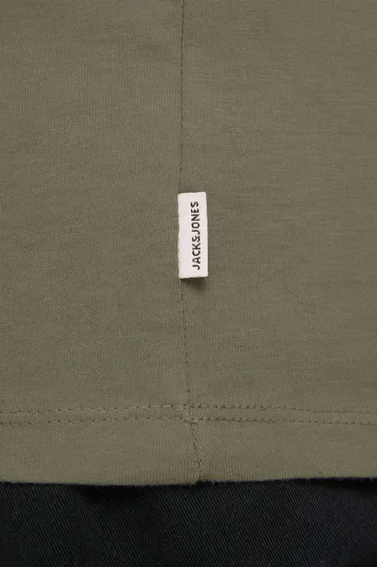 Jack&jones Oversize Men's T-shirt - Minimalist Style, Daily Use-Stone - 7