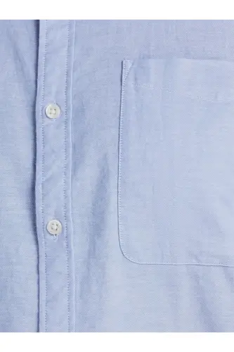 Jack&Jones Plus Size Light Blue Men's Oxford Shirt - 6
