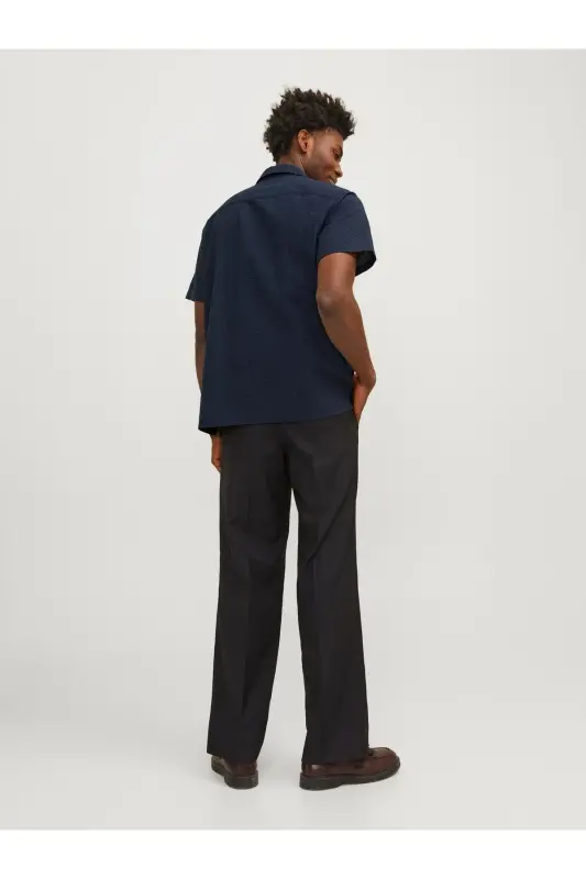 Jack&Jones qisqa yengli ko'k rangli erkaklar ko'ylagi - 8