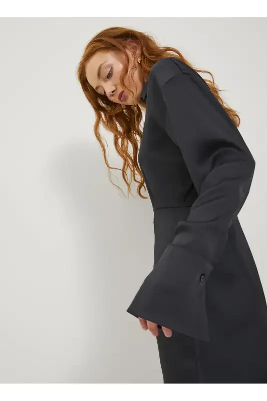 Jack&Jones Qora Ayollar Ko'ylagi (12246571) - 3