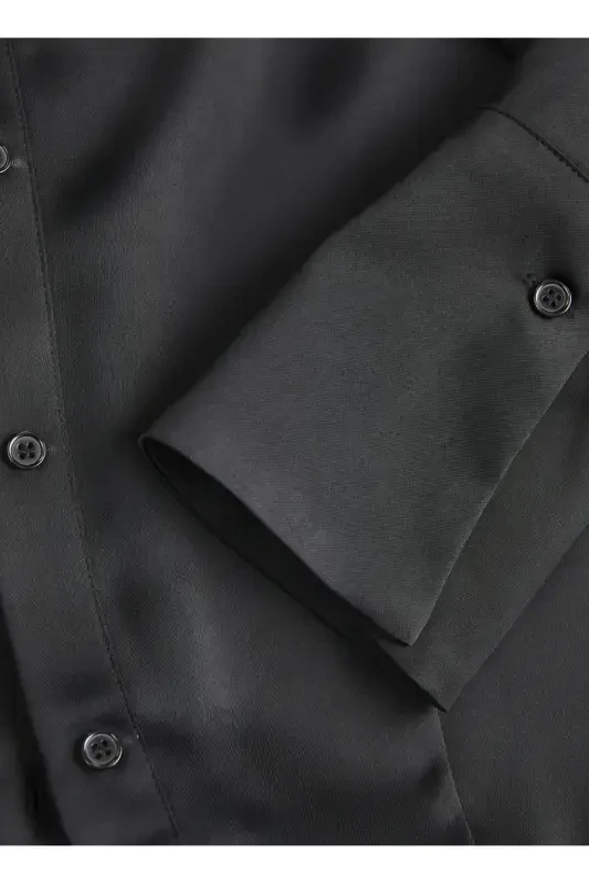 Jack&Jones Qora Ayollar Ko'ylagi (12246571) - 5