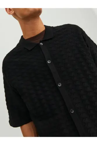 Jack&Jones Qora rangli erkaklar uchun futbolka - 6