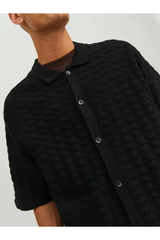 Jack&Jones Qora rangli erkaklar uchun futbolka - 6