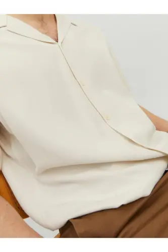 Jack&jones Erkek Gömlek 12231689-Ekru - 7