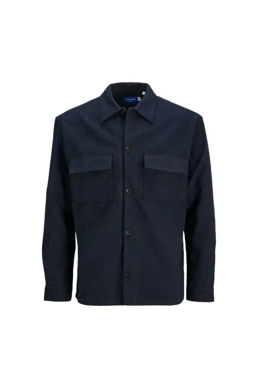 Jack&Jones Regular Fit Long Sleeve Navy Blue Men's Shirt 12239329 - 4