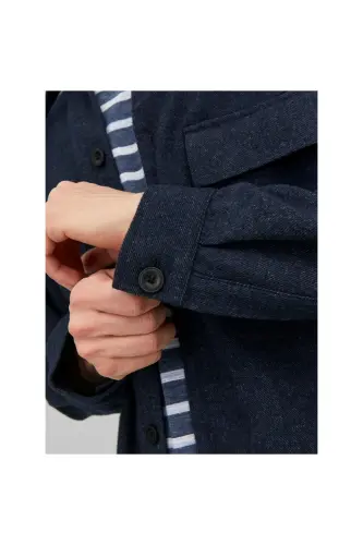 Jack&Jones Regular Fit Long Sleeve Navy Blue Men's Shirt 12239329 - 6