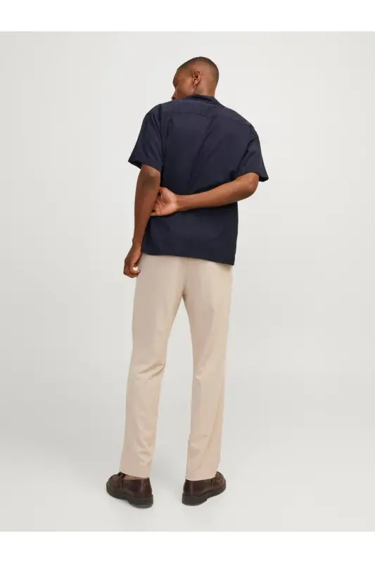 Jack&Jones Resort Yoqa Regular Fit Qisqa Yengli Ko'k Erkaklar Ko'ylak - 6