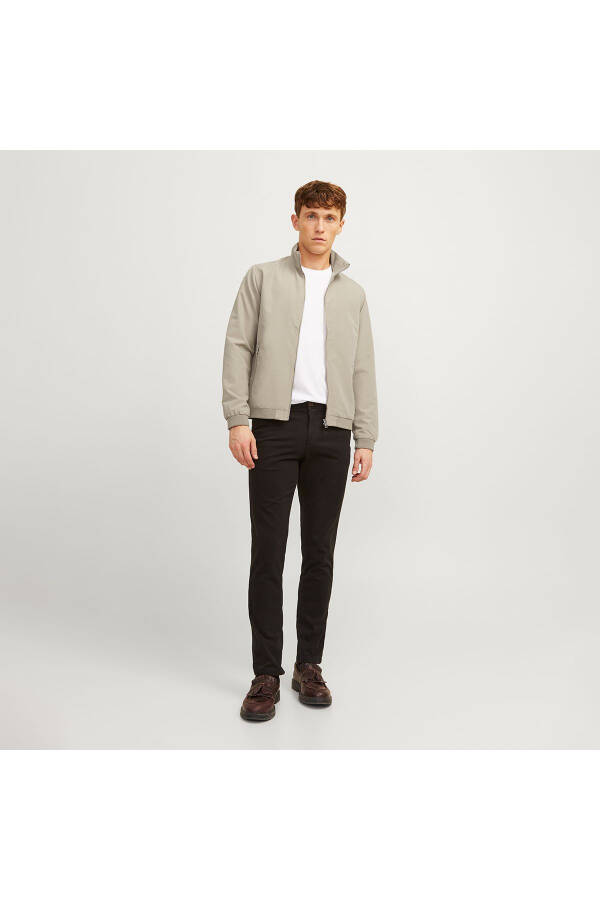 Jack&Jones Rush Harrington Bomber Men's Beige Stand Collar Jacket - 4