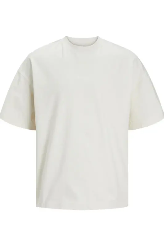Jack&jones Santorini Crew Neck Мужская Экрю Футболка с Круглым Вырезом - Желтый - 2