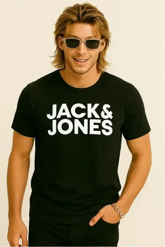 Jack&jones Erkek T-shirt 12151955-Siyah - 3