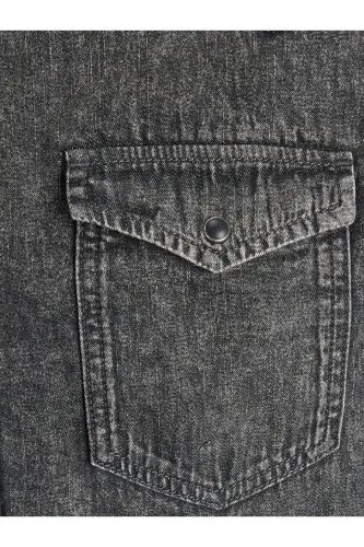 Jack&Jones Erkek Uzun Kol Denim Gömlek - Vintage Streetwear - 3