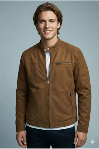 Jack&jones Taba Erkek Pu Deri Ceket 12147218 - Taba - 8
