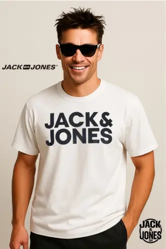Jack&jones Tee Ss Crew Neck Fst Мужская футболка 12151955 Белый-White 