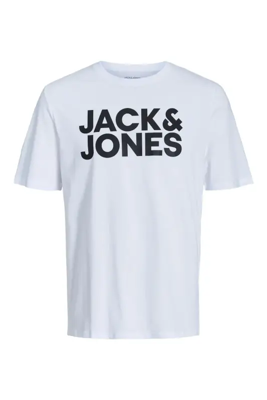 Jack&jones Tee Ss Crew Neck Fst Мужская футболка 12151955 Белый-White - 2