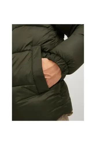 Jack&jones Toby Puffer Hood Sn Erkek Yeşil Kapüşonlu Mont-Yeşil - 4