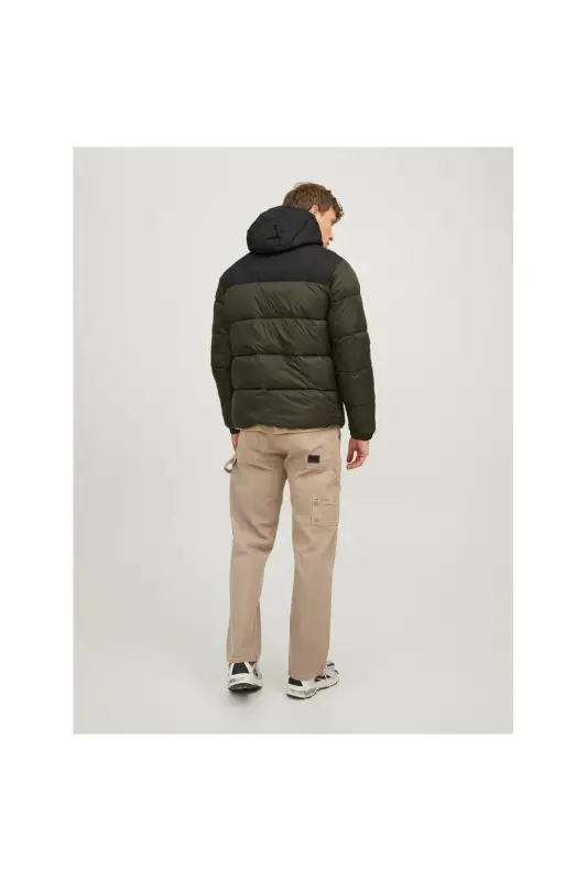 Jack&jones Toby Puffer Hood Sn Erkek Yeşil Kapüşonlu Mont-Yeşil - 5