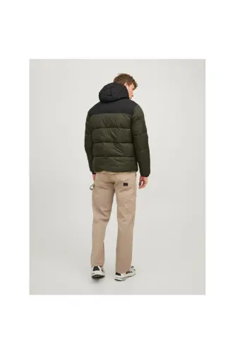 Jack&jones Toby Puffer Hood Sn Erkek Yeşil Kapüşonlu Mont - Yeşil - 5