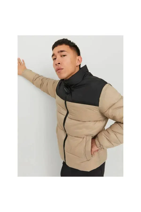Jack&Jones Toby Puffer Yoqasi Erkaklar Bej Ko'ylagi - 4
