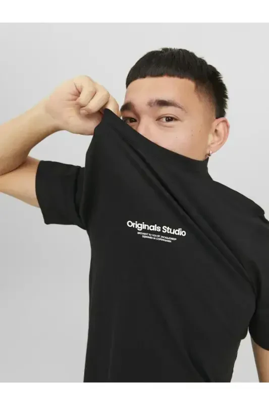 Jack&Jones Vesterbro Erkaklar uchun qora rangli futbolka - 6