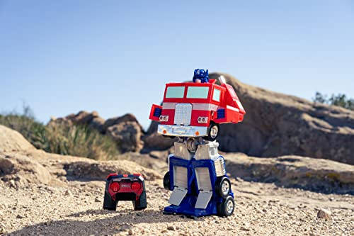 Jada Toys - Transformers Optimus Prime Dönüşen RC Araç - Çocuk Oyuncakları Hediyesi - Kamyon'dan Robota Dönüşüm - Işıklar & Sesler - Tam Fonksiyonlu Uzaktan Kumanda - 13' Uzun - 3