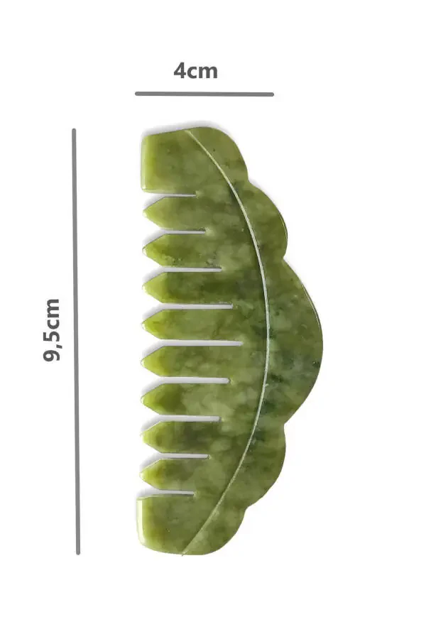 Jade Gua Sha Natural Stone Comb And Massage Tool - 2