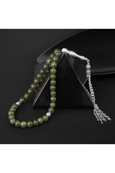 Jade Natural Stone Rosary 33 beads - 8mm - 3