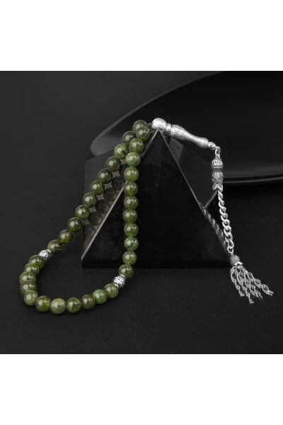 Jade Natural Stone Rosary 33 beads - 8mm - 3