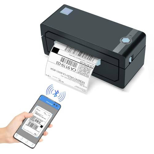 JADENS Bluetooth Thermal Shipping Label Printer - Wireless 4x6 Shipping Label Printer, Compatible with Android&iPhone and Windows, Widely Used for Ebay, Modazone, Shopify, Etsy, USPS - 19