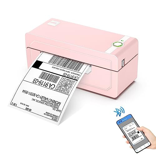 JADENS Bluetooth Thermal Shipping Label Printer - Wireless 4x6 Shipping Label Printer, Compatible with Android&iPhone and Windows, Widely Used for Ebay, Modazone, Shopify, Etsy, USPS - 1