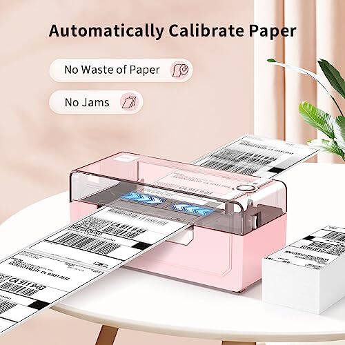 JADENS Bluetooth Thermal Shipping Label Printer - Wireless 4x6 Shipping Label Printer, Compatible with Android&iPhone and Windows, Widely Used for Ebay, Modazone, Shopify, Etsy, USPS - 6