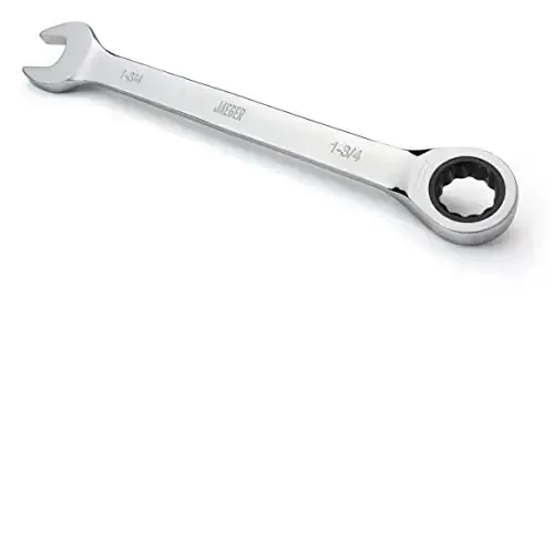 Jaeger 1-3/4 Inch Ratchet Wrench with 120-Tooth Ratcheting Precision and Hardened, Polished Steel for Projects with Tight Spaces 