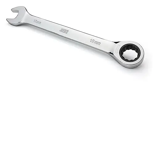 Jaeger 10 mm TIGHTSPOT Ratchet Wrench with Precision Movement and Hardened, Polished Steel for Projects with Metric Tight Spaces - 1