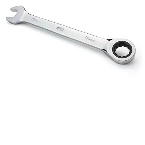 Jaeger 19 мм TIGHTSPOT Ratchet Wrench with Precision Movement and Hardened, Polished Steel for Projects with Metric Tight Spaces 