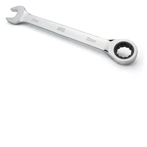 Jaeger 22 mm Ratchet Combination Wrench, Precision, Chrome Vanadium, Metric - Jaeger