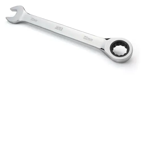 Jaeger 22 mm Ratchet Combination Wrench, Precision, Chrome Vanadium, Metric - 1