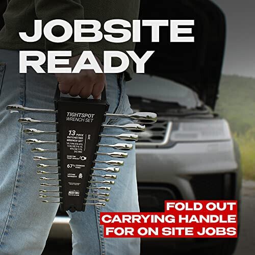 Jaeger 26pc TIGHTSPOT Ratcheting Wrench Master Set - Metric & Inch/SAE Combination Sizes - 7