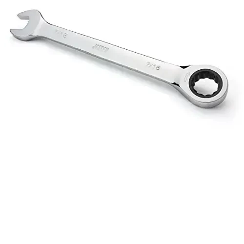 Jaeger 7/16 Inch Ratchet Wrench with 90-Tooth Ratcheting Precision and Hardened, Polished Steel for Projects with Tight Spaces 