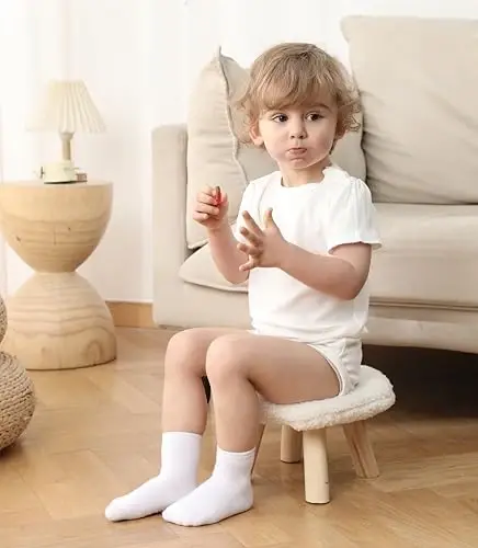 JAKIDAR 12 Pack Baby Toddler Socks Non Slip Grip Cotton Crew Socks for Boys Girls Infants Kids - 1
