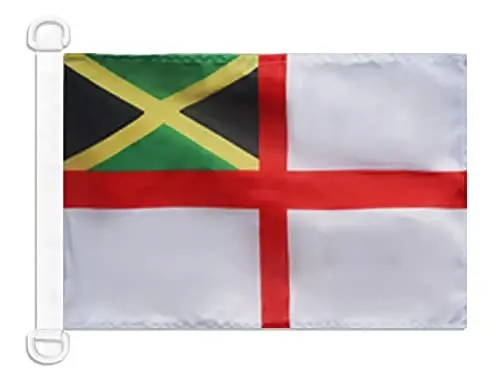 Jamaica Naval Ensign NAUTICAL Flag 18'' x 12'' - Jamaican War flags 30 x 45 cm. - Banner 12x18 in for boat - AZ FLAG - AZ FLAG