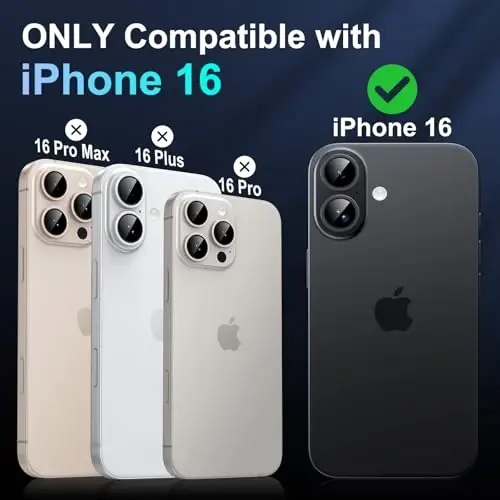 JAME Magnetic for iPhone 16 Case Clear, [Compatible with Magsafe], [Military-Grade Protection], Not Yellowing, Shockproof Transparent Case for iPhone 16, 6.1-inch, Clear - JAME (1)