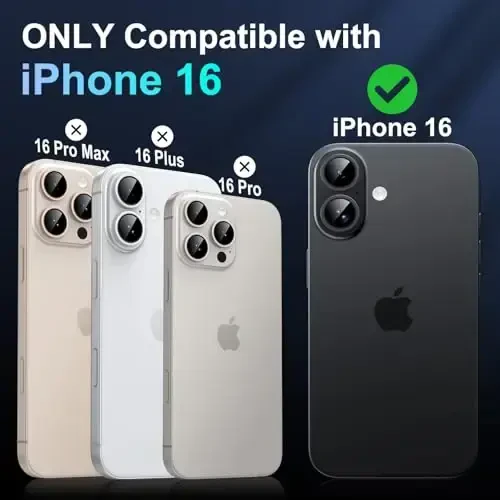 JAME Magnetic for iPhone 16 Case Clear, [Compatible with Magsafe], [Military-Grade Protection], Not Yellowing, Shockproof Transparent Case for iPhone 16, 6.1-inch, Clear - JAME (1)