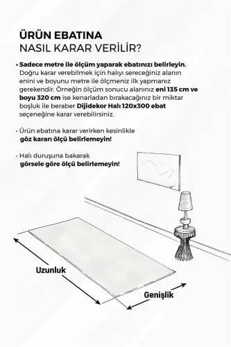 Janjanlı Halı Açık Krem Salon Koridor Antre Mutfak Halısı Silinebilir Saçaklı - 6