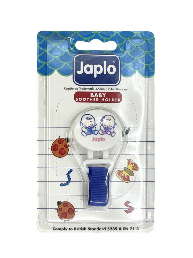 Japlo Pacifier Clip - Blue - 3