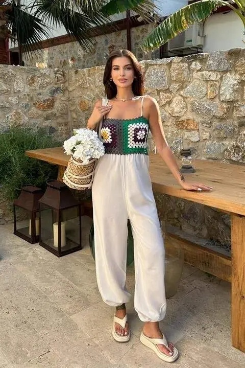 Jasmin Süzüneli Keten Tulum 1280-08 - BÜYÜKBEDENIZ