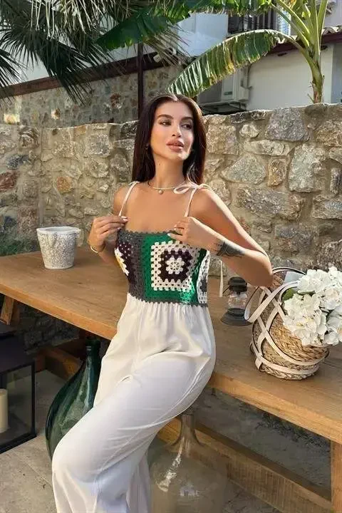 Jasmin Süzüneli Keten Tulum 1280-08 - 5