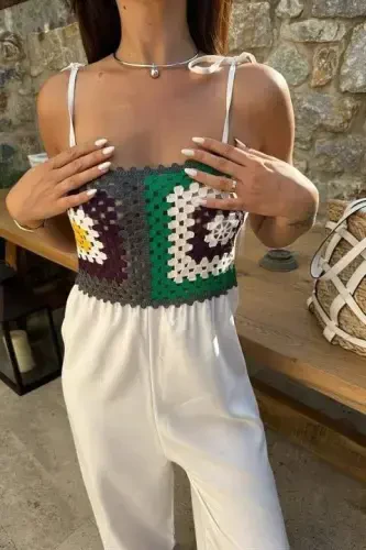 Jasmin Süzüneli Keten Tulum 1280-08 - 6