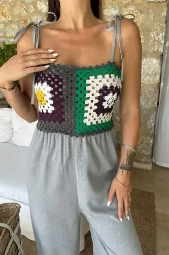 Jasmin Süzüneli Keten Tulum 1280-08 - 3