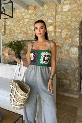 Jasmin Süzüneli Keten Tulum 1280-08 - 4